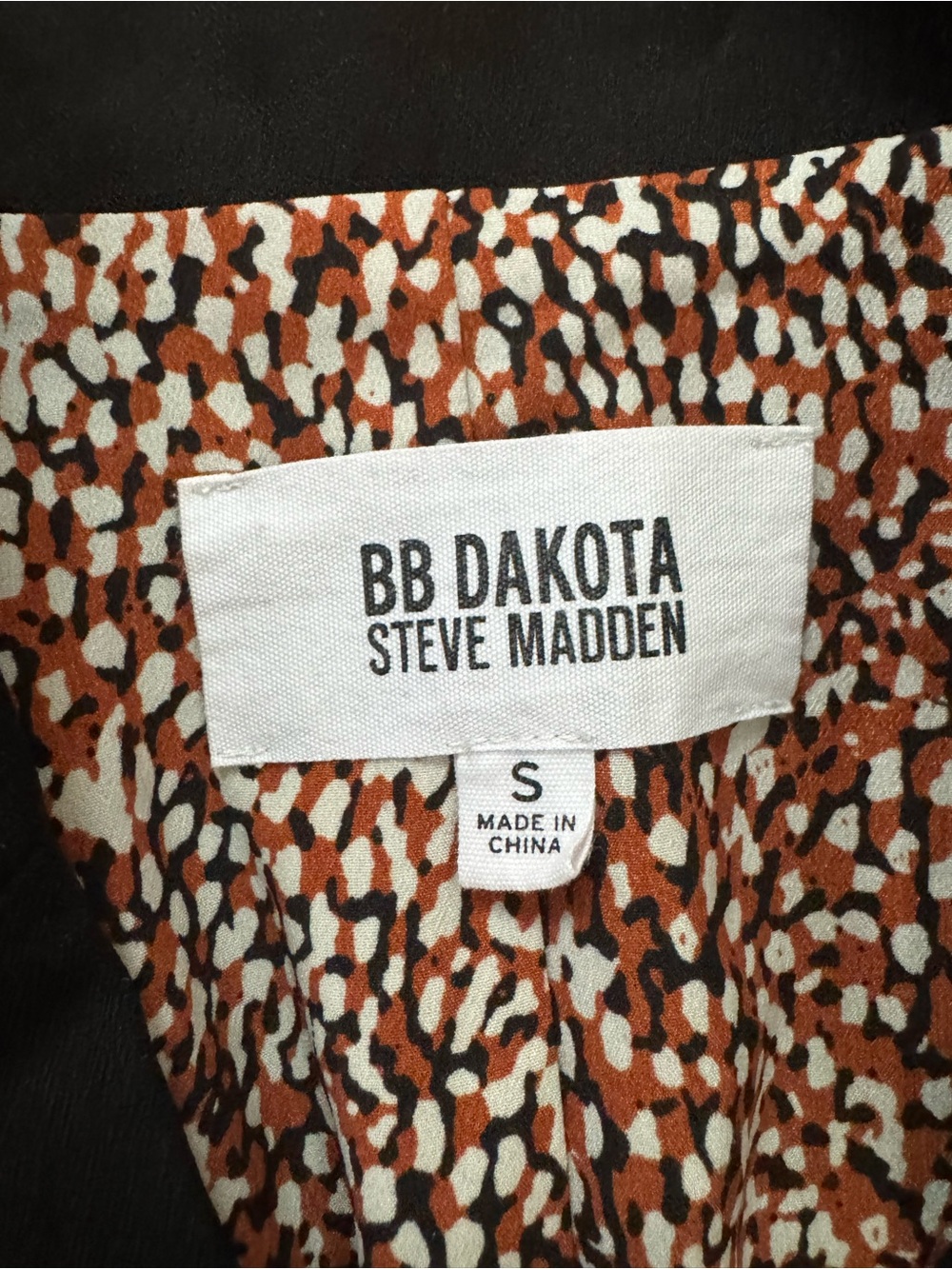 BB Dakota Steve Madden Women's Black Blazer With Gold Buttons - Picture 4 of 7